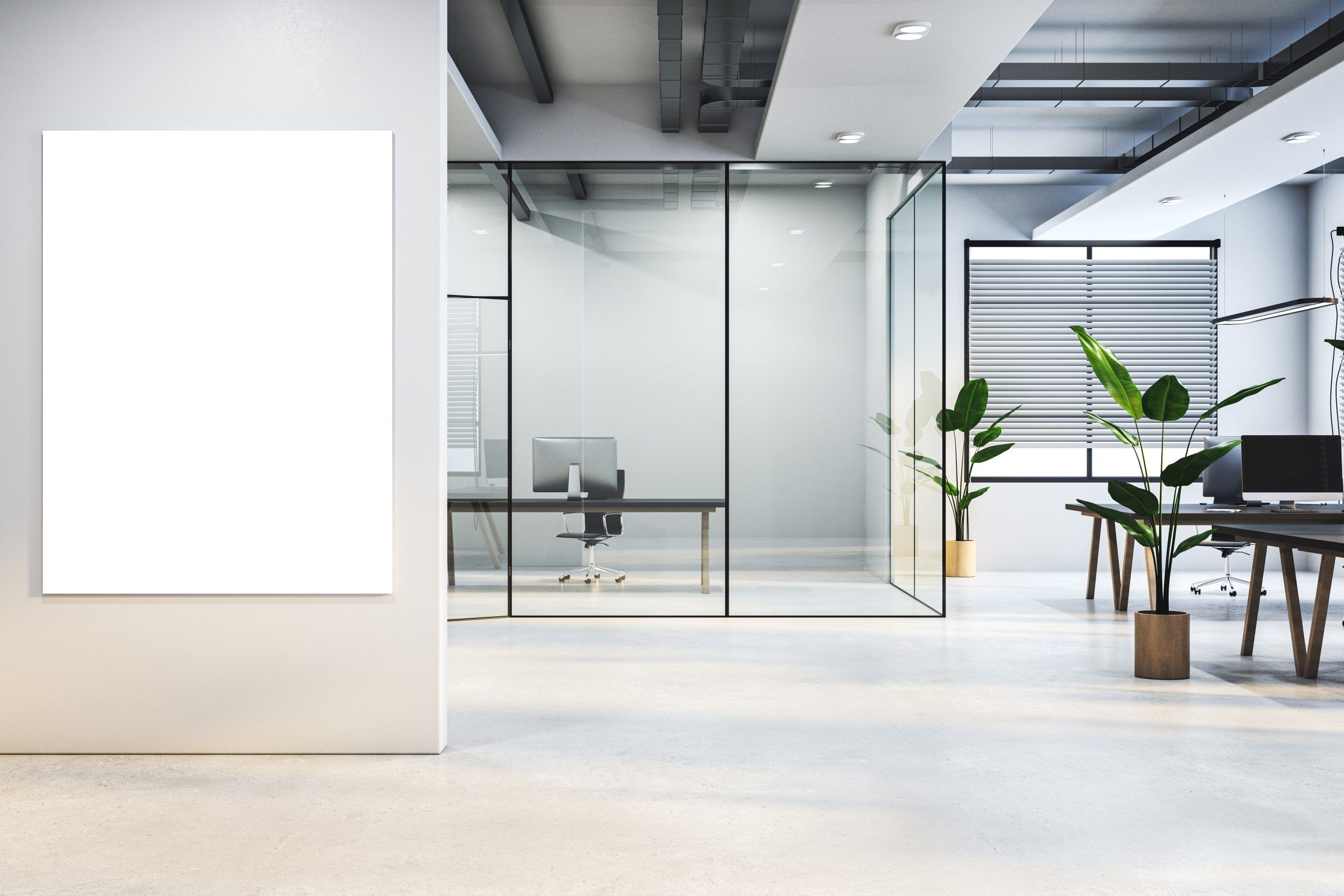 Modern Glass Office Interior