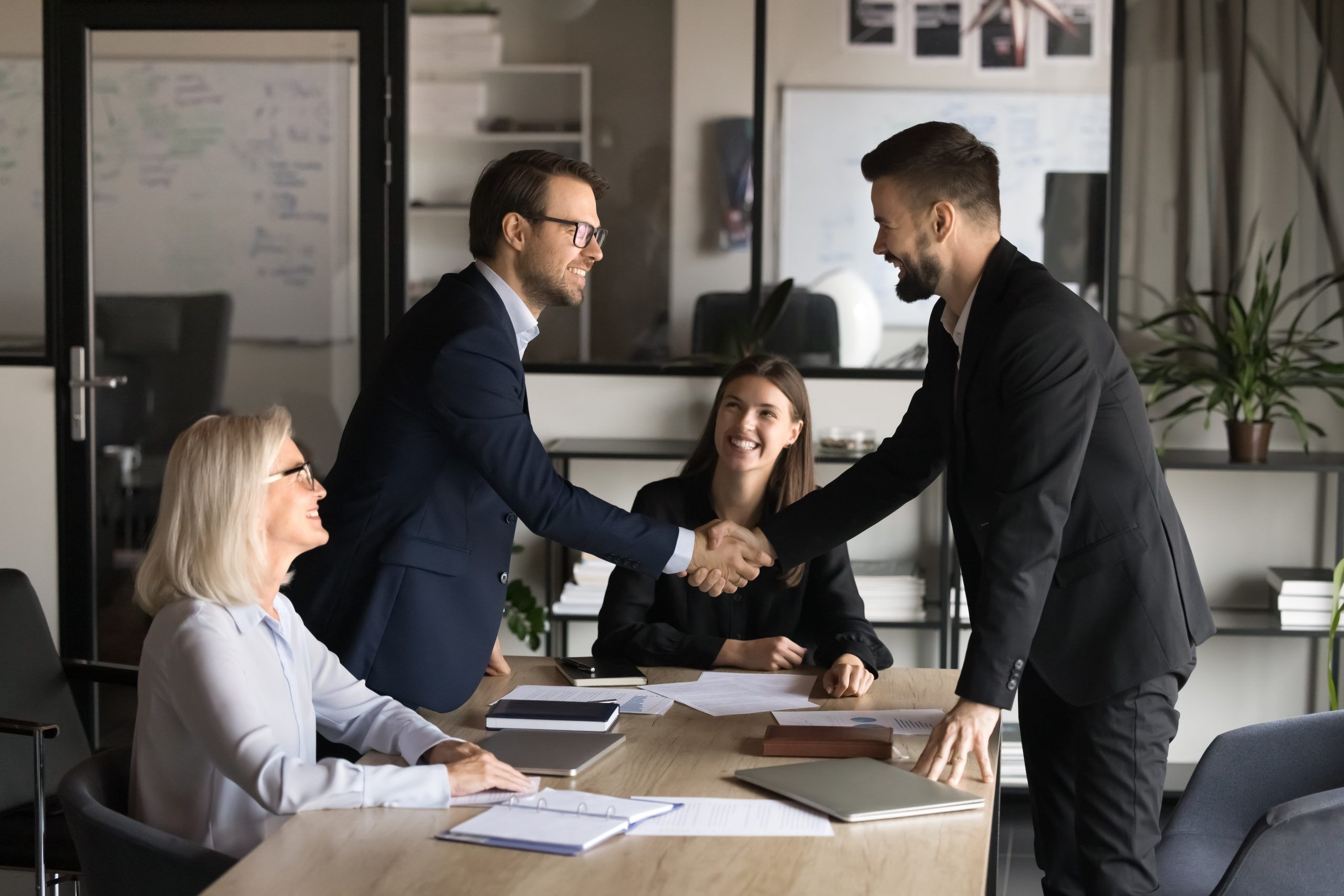 Business Partners Men Shaking Hands